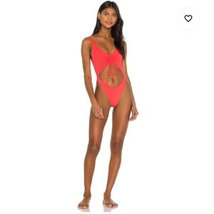 Frankies Bikinis- Emma One Piece in Coral